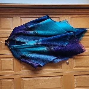 Vintage Molly Roberts Mohair and Wool blend shawl